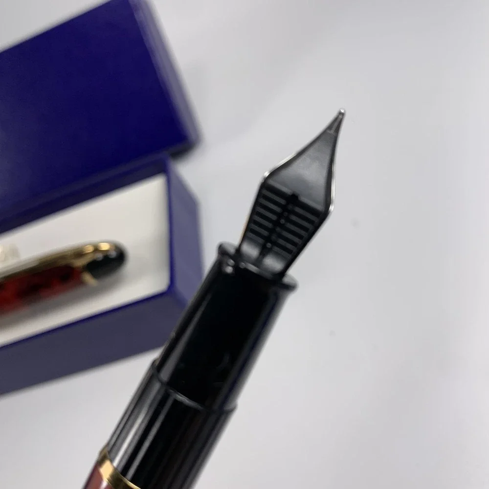 Waterman Phileas Red Marble Fountain Pen & Rollerball Set in Box - Ink & Manual